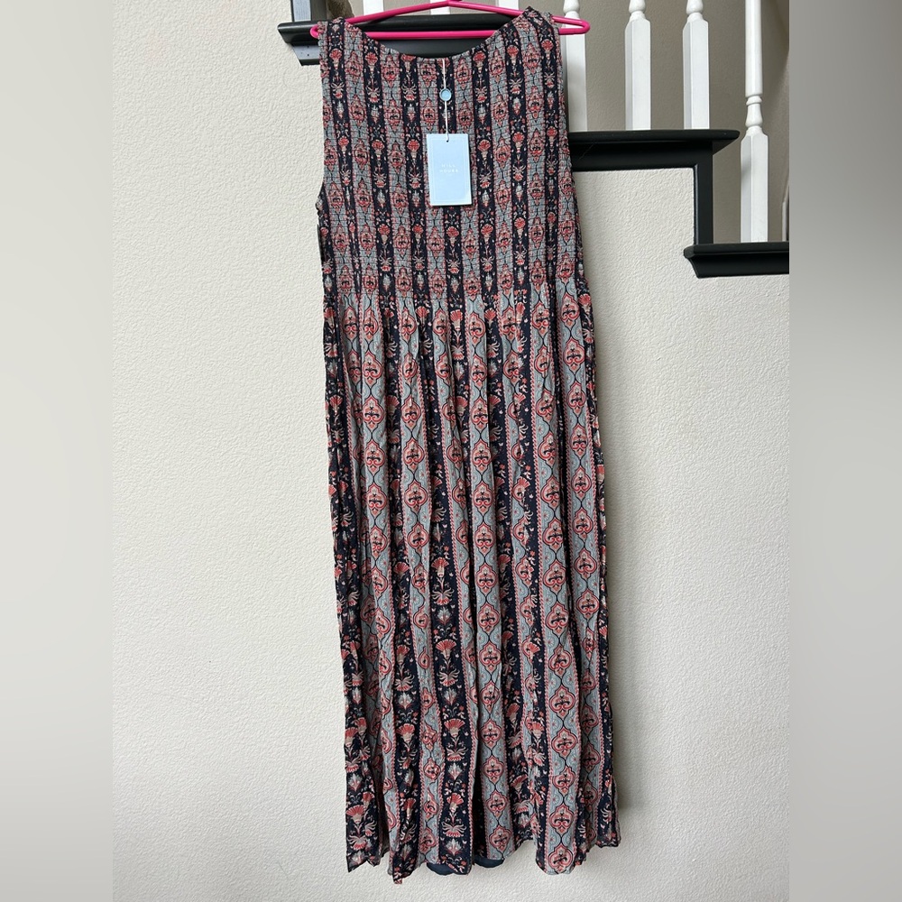 The Cosima Nap Dress In Navy Emma Stripe